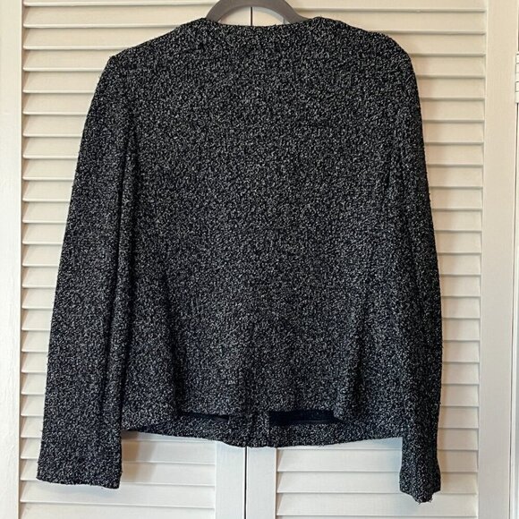 Talbots navy boucle blazer jacket 12 - Picture 6 of 9